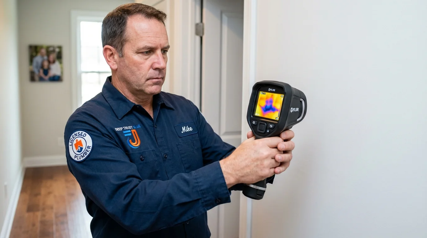 Thermal imaging leak detection by Johns Plumbing LLC in Midway City
